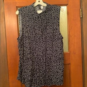 Polka Dot Button Down Blouse